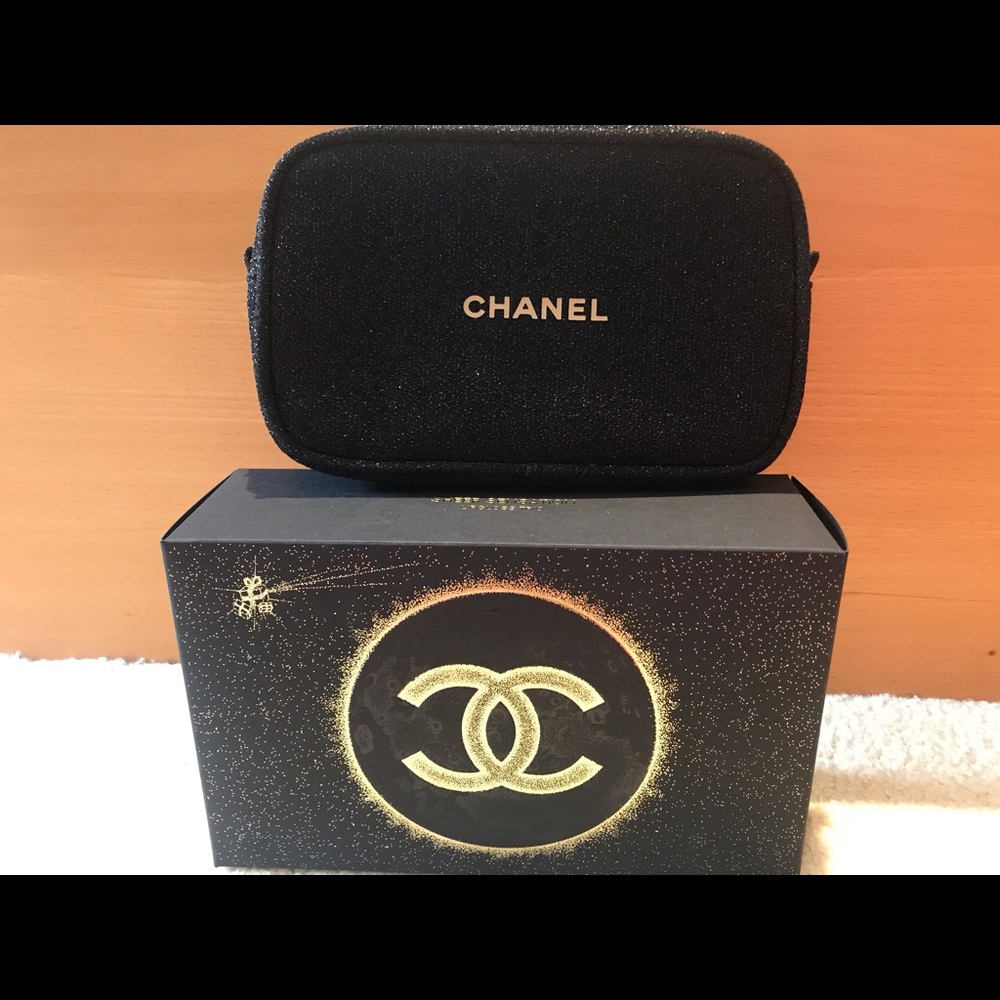 Chanel holiday 2020 black pouch/bag